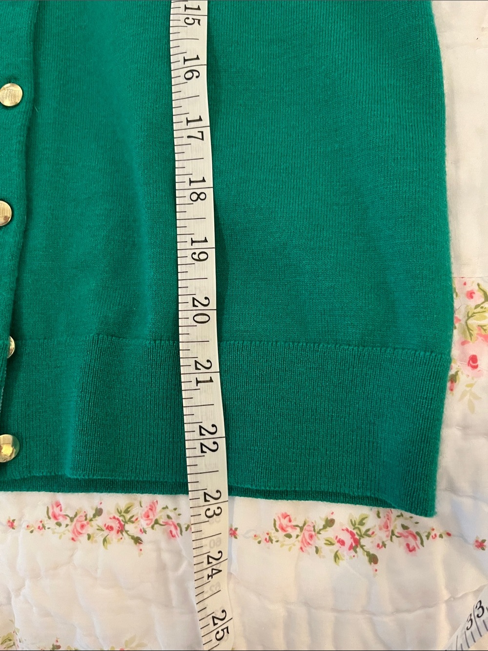 Banana Republic Green Cardigan Sweater Excellent- size Medium - Picture 8 of 9